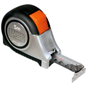 Cinta de 5 metros, 25 mm, acero inoxidable