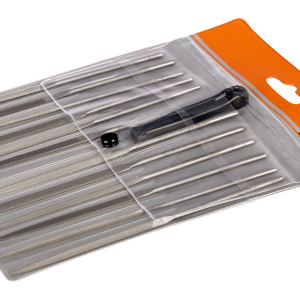 Juego de 12 limas de aguja o matriceras de 16 cm cortadas a 1"