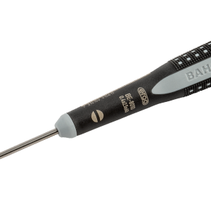 Destornillador de punta recta ranurada (paleta) ERGO™ con agarre de goma, 0,5 mm x 3 mm x 125 mm