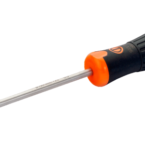 Destornillador de paleta Fit con agarre de goma, 1 mm x 5,5 mm x 125 mm