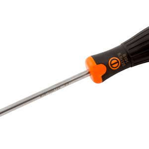 Destornillador de paleta Fit con agarre de goma, 0,8 mm x 4 mm x 100 mm