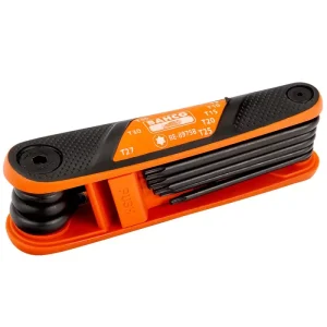 Juego de Llave Allen Hexagonal Torx tipo navaja plegable 8pzas