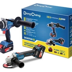Kit taladro percutor + Esmeril angular 4 1/2 20v + 2 baterías 4ah + 1 cargador
