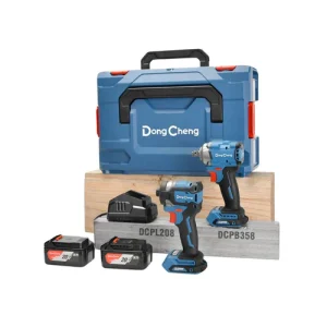 Kit llave de impacto 1/2" dcpb358 + atornillador de impacto dcpl208 + caja + baterías de 4.0 ah x2 + cargador rápido